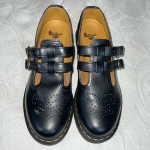Dr. Martens Black Leather Women's Shoes